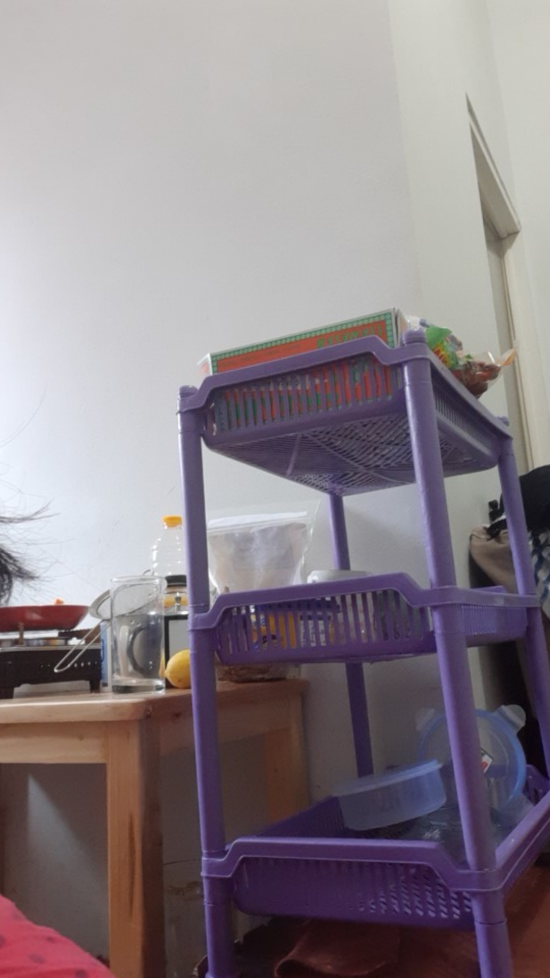 Rak Dokumen/buku/piring, Plastik, Serbaguna Susun 3.