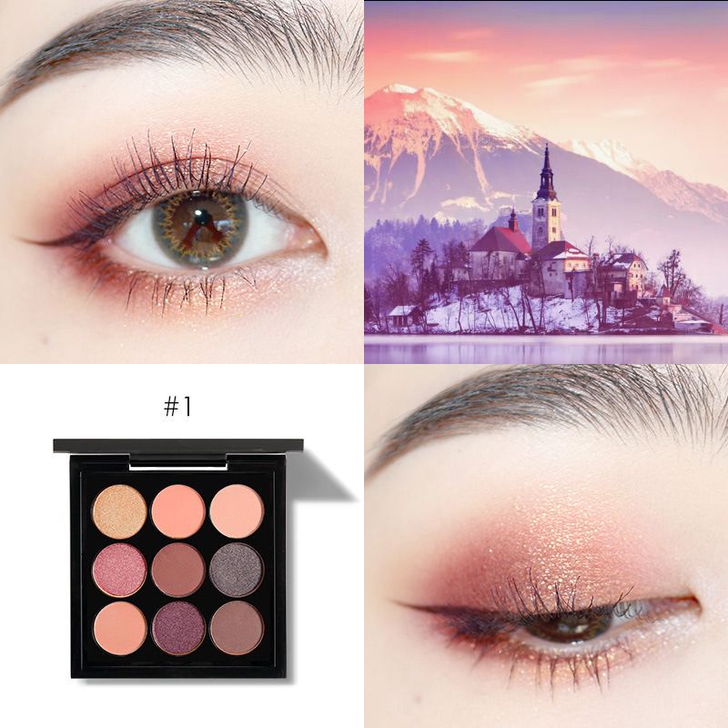 F86 FOCALLURE 9 Warna Eyeshadow palette mata kosmetik