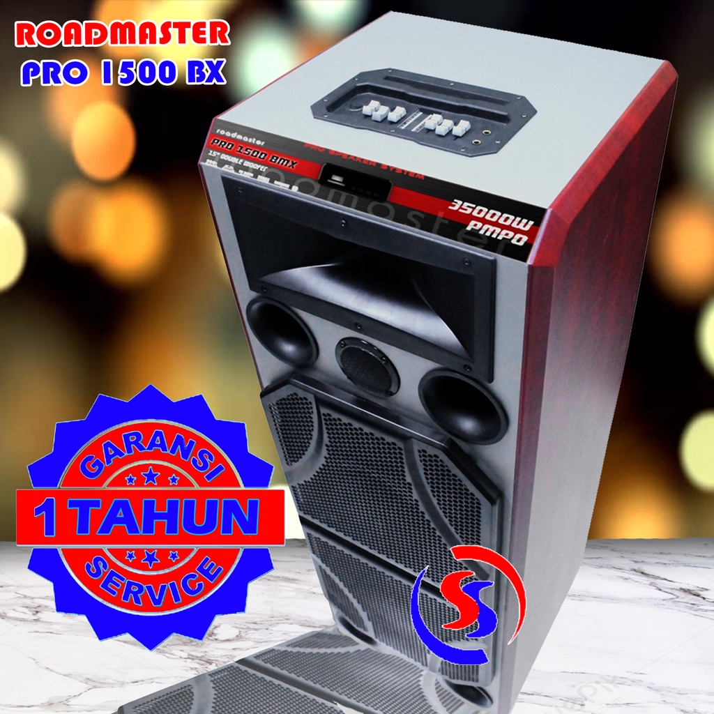 SPEAKER BLUETOOTH SUPER BASS ROADMASTER  PRO 1500 GARANSI RESMI KHUSUS JATIM