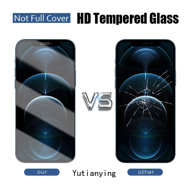 Pelindung Layar Tempered Glass 2 In 1 Untuk Iphone 12 11 7 8 6 6s Plus X Xr Xs Max Se 2020 12 11 Pro Max 12