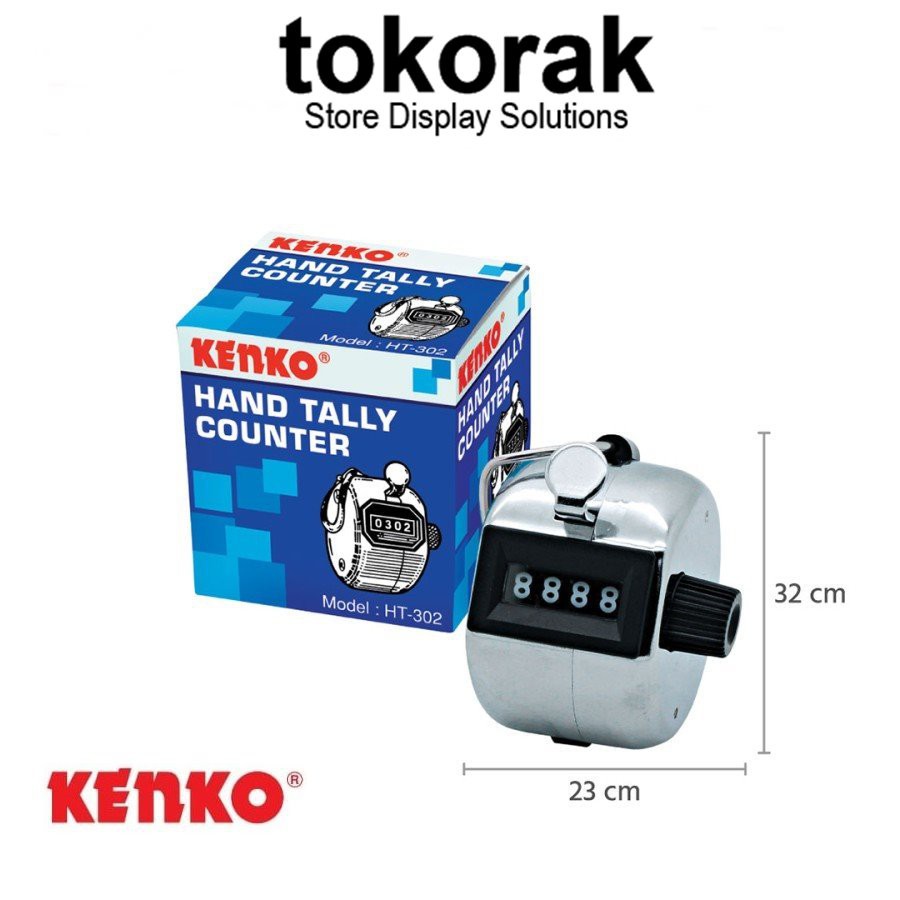 HAND TALLY COUNTER KENKO STAINLESS - ALAT PENGHITUNG MANUAL CEPAT