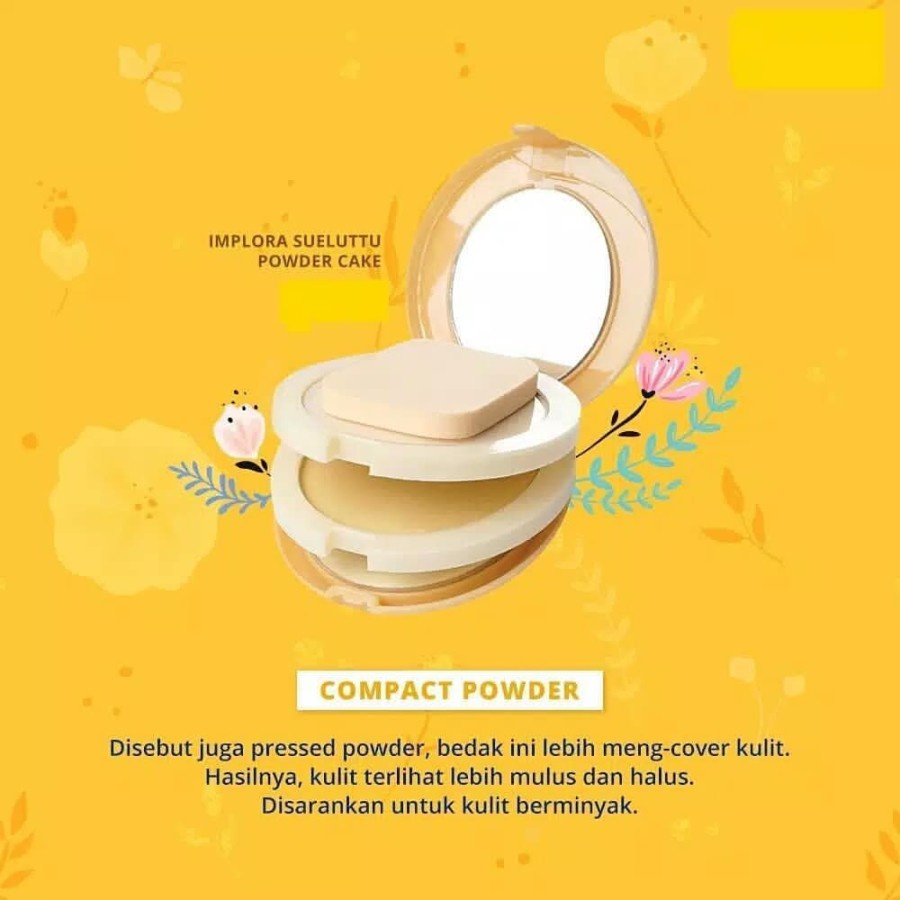 BELLA - [ IMPLORA ] BEDAK SUELUTTU 3 IN 1 POW CAKE COMPACT POWDER &amp; FOUNDATION ❣️