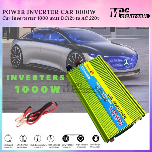 Power Inverter Digital 500W dan 1000w DC 12V ke AC 220V