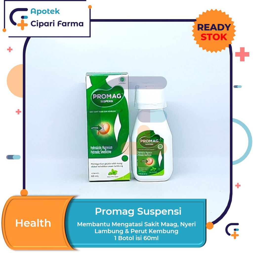 Jual Promag Suspensi Cair Sirup Obat Sakit Maag Mual Perut Kembung Isi Ml Indonesia Shopee