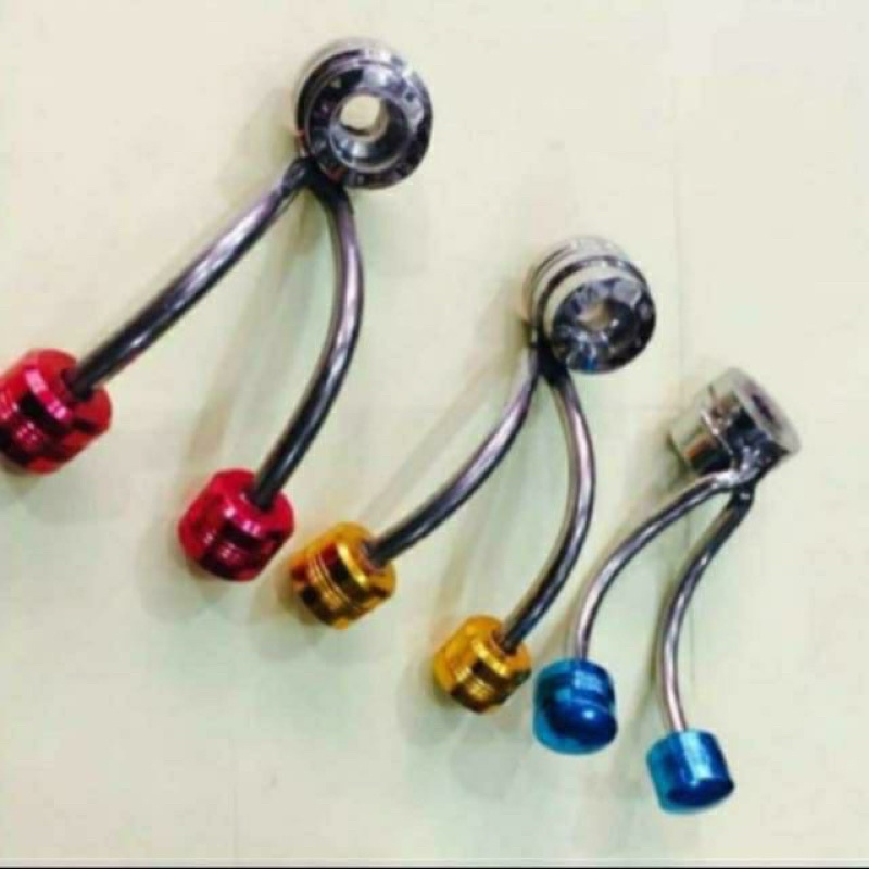 gantungan barang  cabang 2 di motor