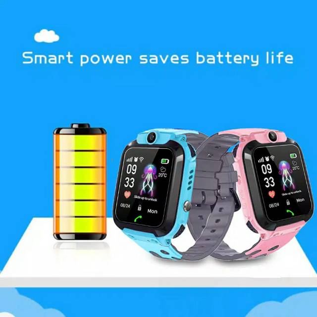 Q15  [Ready stock] smart watch Tahan air jam tangan pintar anak-anak, layar sentuh telepon GPS/SOS