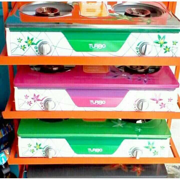 Turbo Kompor Gas - Hijau / Pink / Hitam