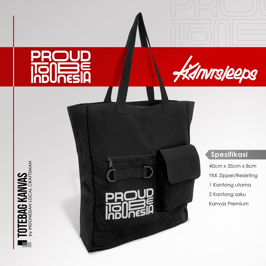 [LIMITED EDITION]ToteBag KANVAS RESLETING Totebag Aesthetic Totebag Hitam