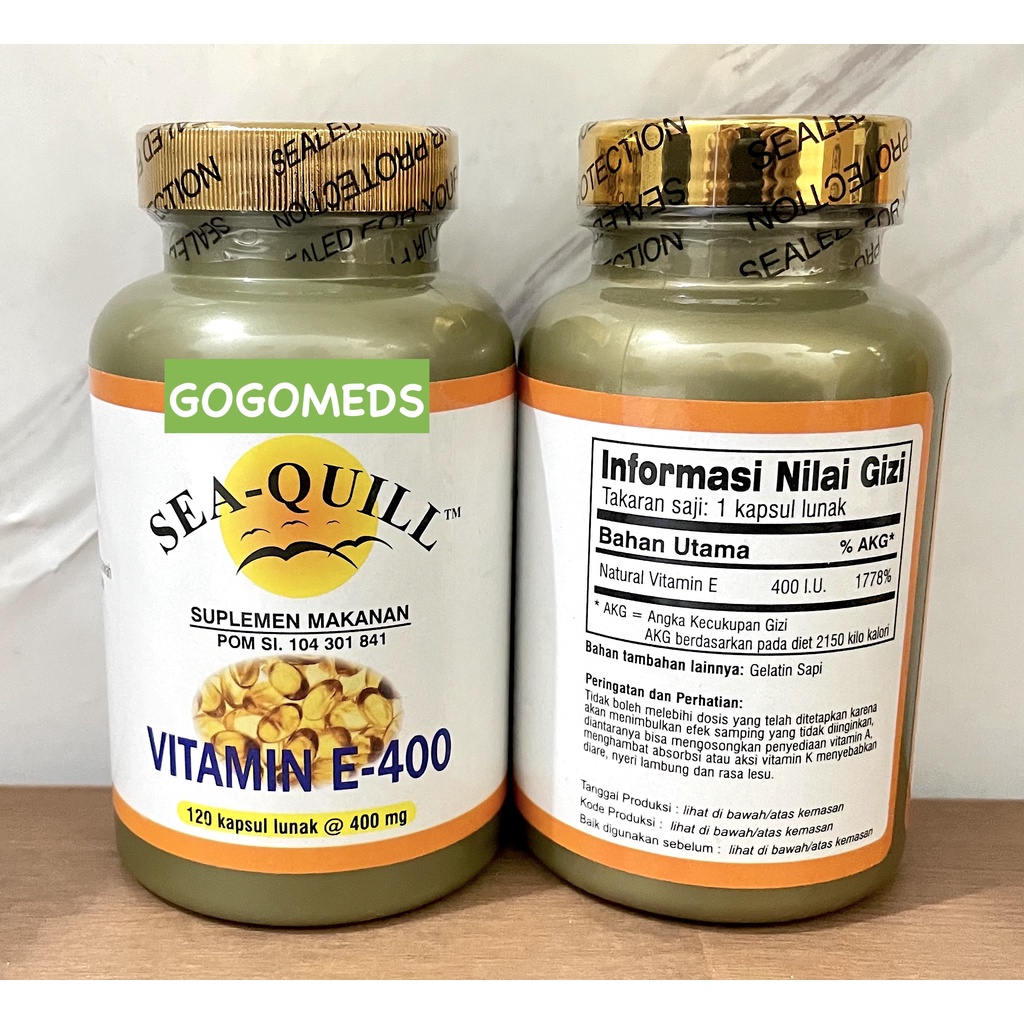 SEA QUILL VITAMIN E 400IU ISI 120 SOFTGEL SEA-QUILL