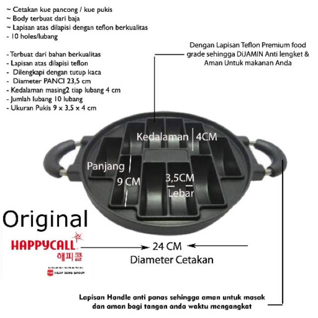 Cetakan pukis happy call