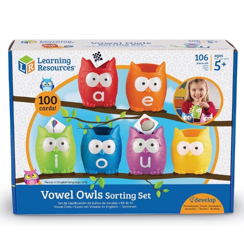 LR Vowel Owls Sorting Set