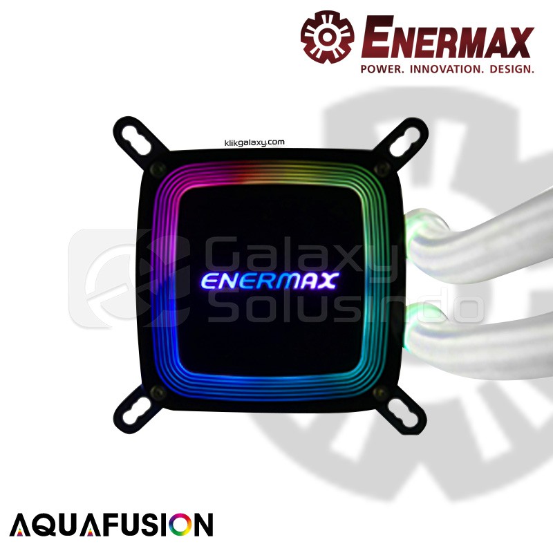 ENERMAX AQUAFUSION 240 SQUARE ARGB AIO CPU Cooler - White