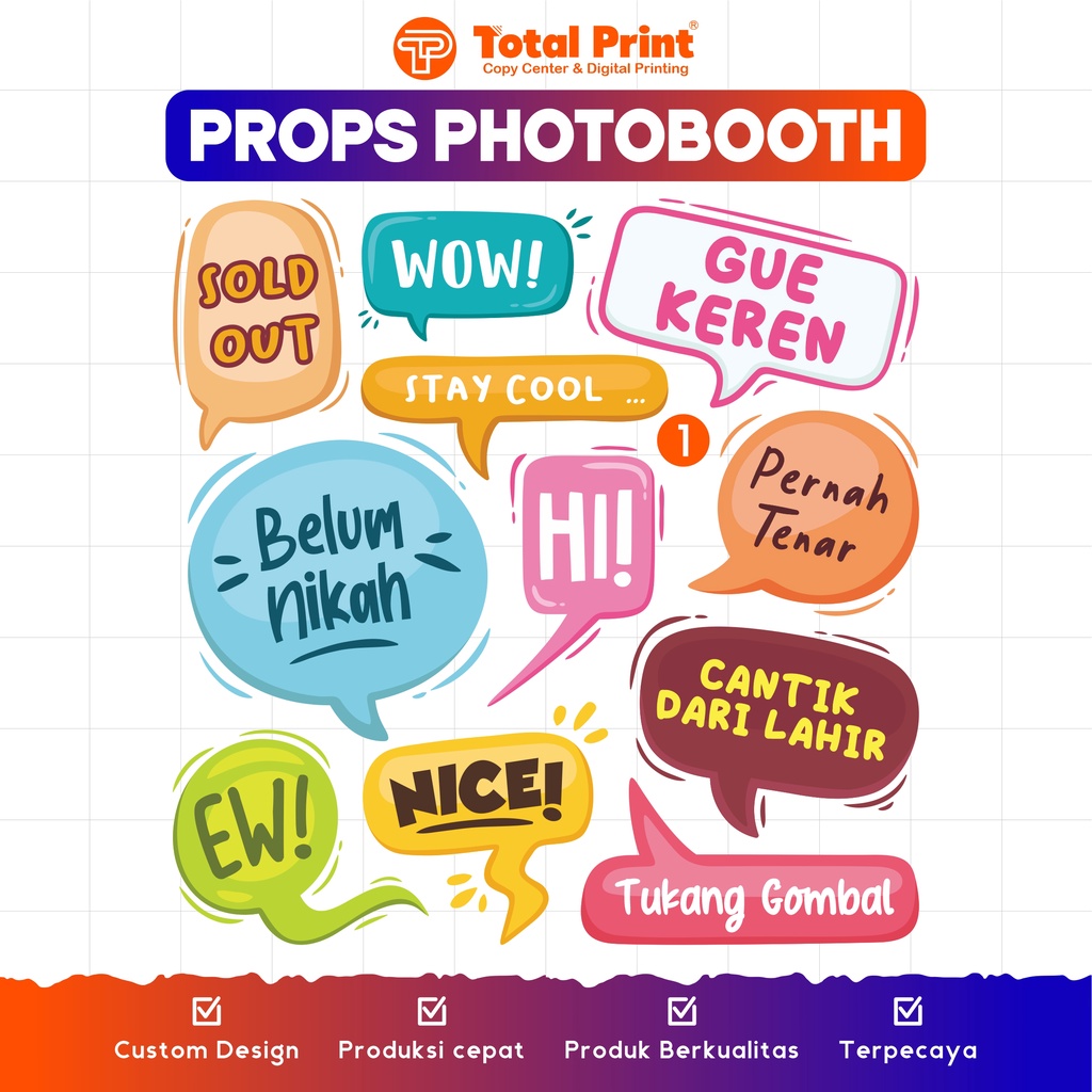 PROPS PHOTOBOOTH/ AKSESORIS PHOTOBOOTH