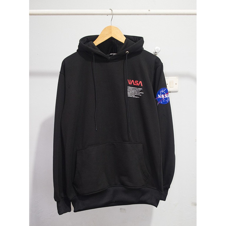 Hoodie nasa hitam