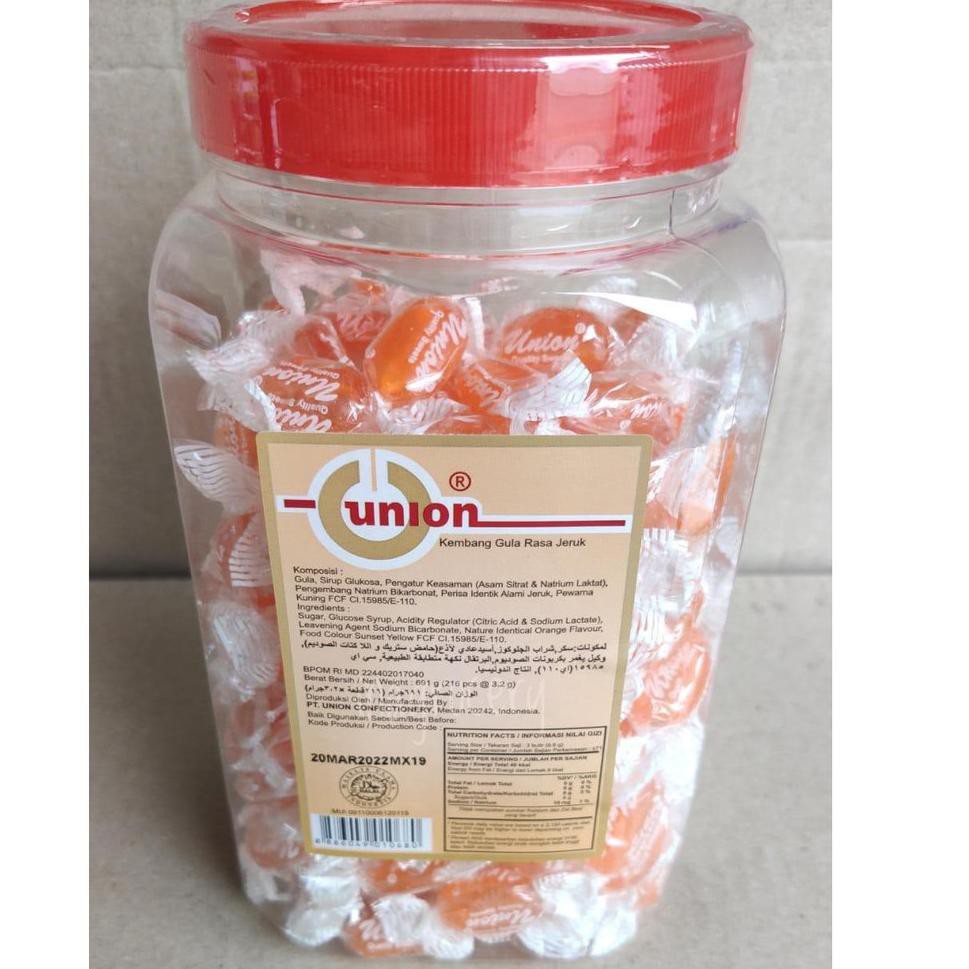 

GROSIR UNION KEMBANG GULA RASA JERUK 691gr 216pcs