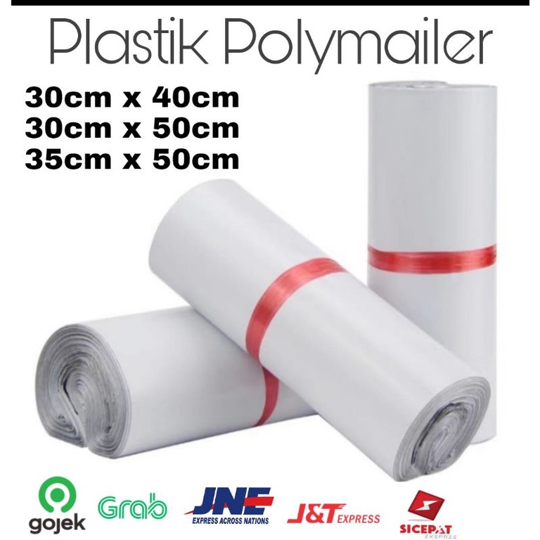 

Plastik Polymailer Warna Putih Plastik Packing isi 100 lembar