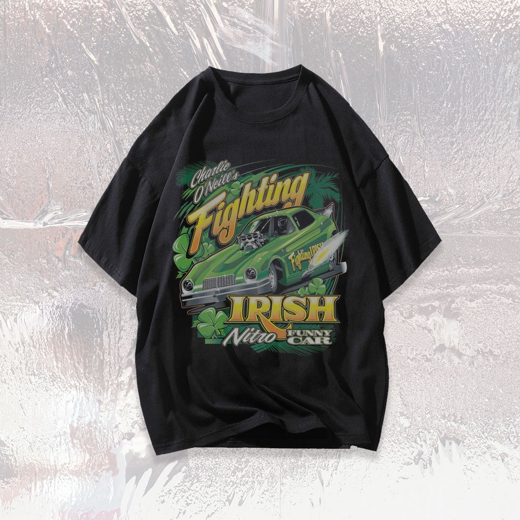 NASCAR FIGHTING IRISH vintage  oversize t shirt tee