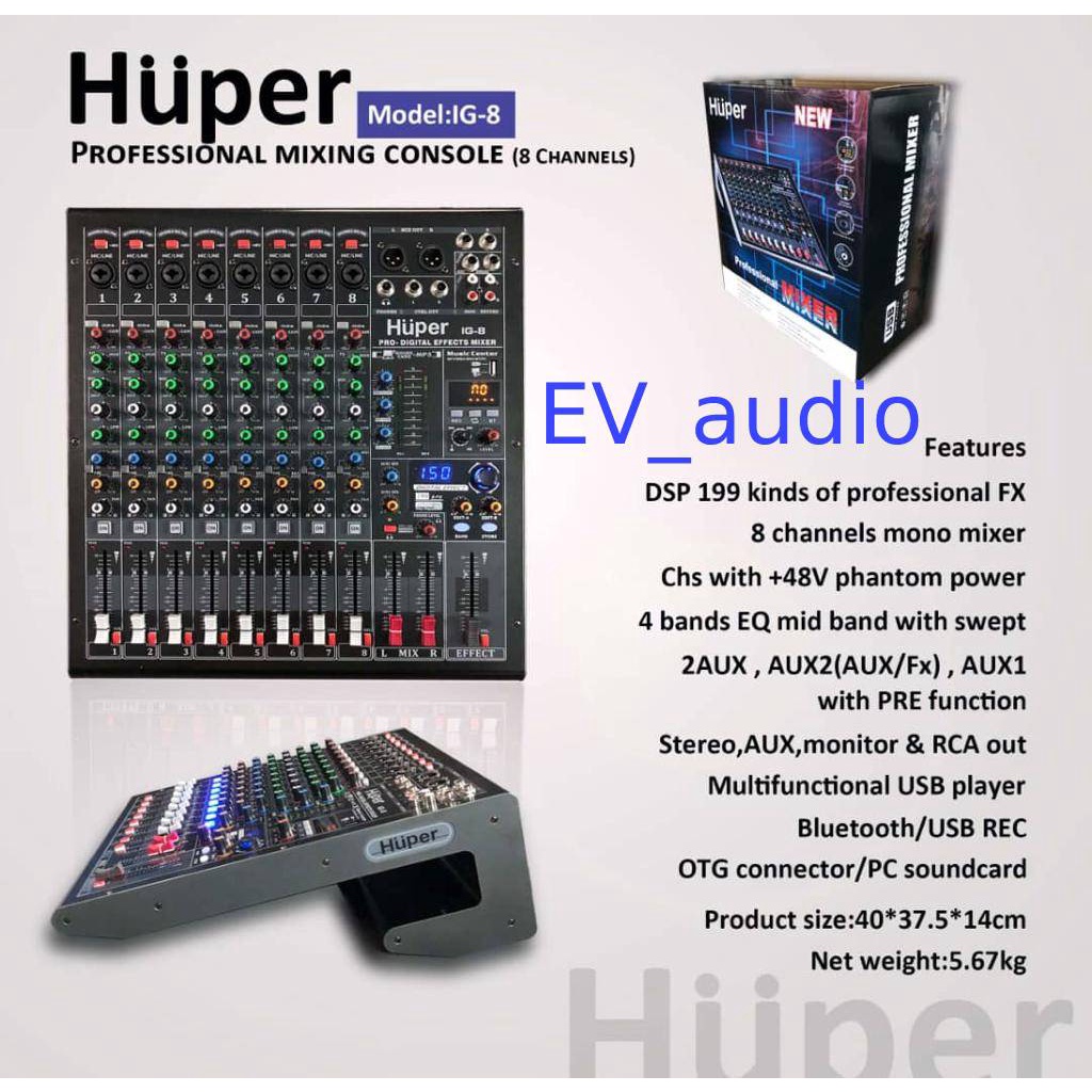 Mixer Huper IG 8 / Huper IG-8 / Huper IG8 Original Garansi resmi