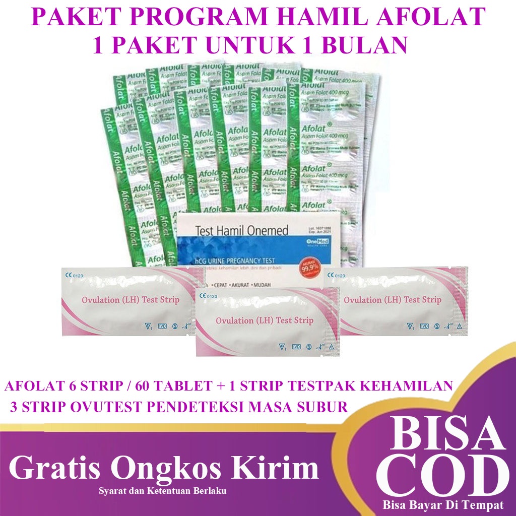 [30 HARI] Program Hamil Afolat Nutrisi Penunjang Kesuburan Wanita - PROMIL - Paket PROGRAM HAMIL