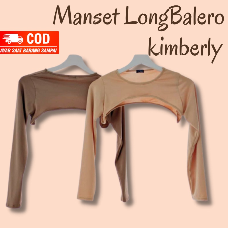 MANSET BALERO CROP TOP KIMBERLY MANSET LENGAN SAMBUNG BALERO MANSET LENGAN PANJANG WANITA