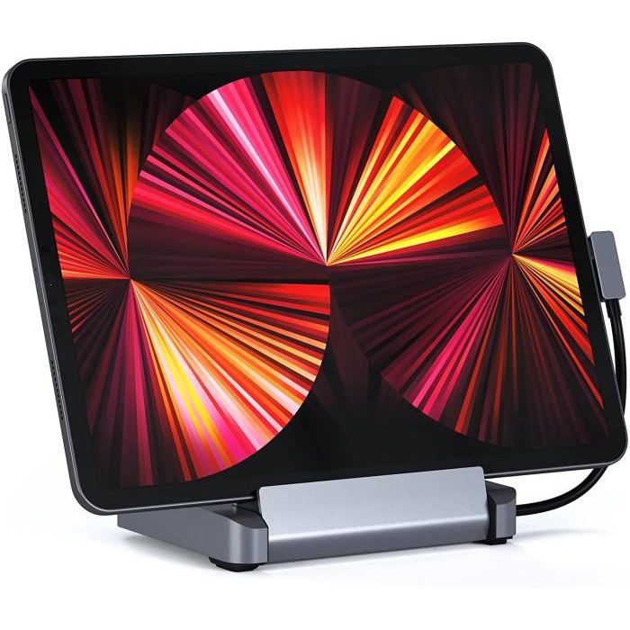 Satechi Aluminum Stand & Hub 6-in-1 USB-C Hub Foldable Stand