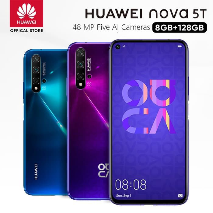 Jual Huawei Nova 5T - [8GB/128GB] - Garansi Resmi Huawei Indonesia ...