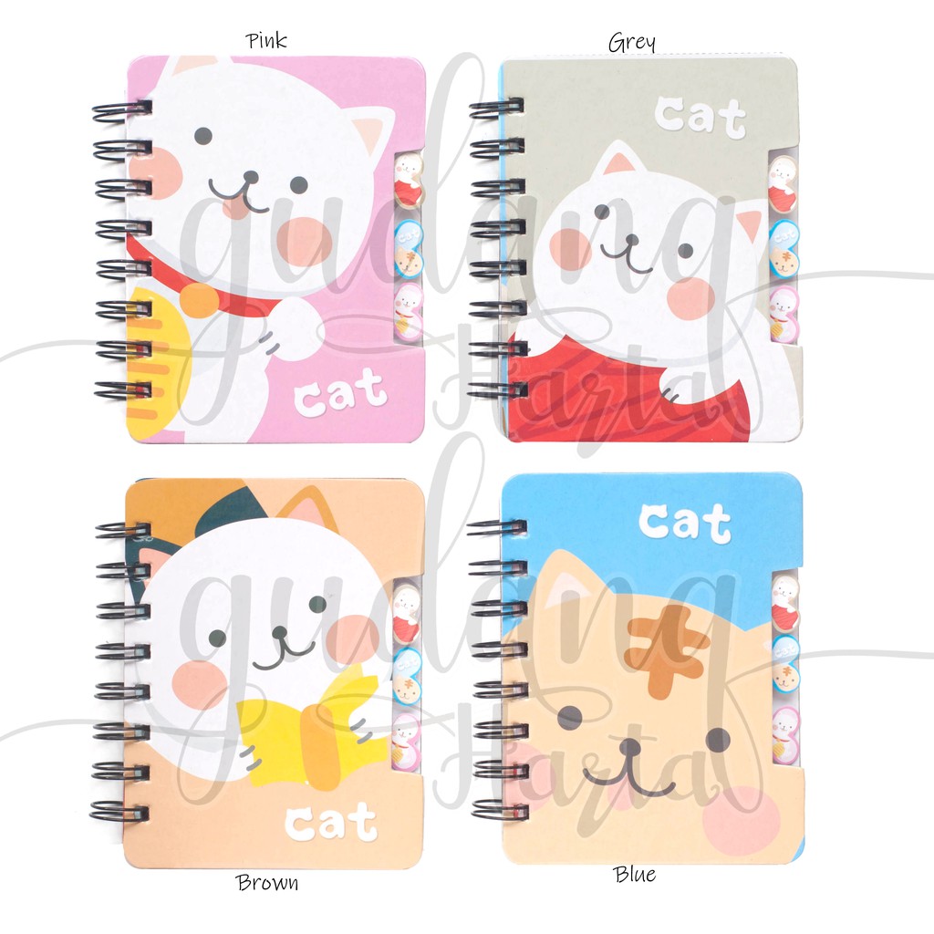 

Notebook Mini Lucky Cat Kucing Memo Unik Buku Tulis Lucu GC 308088