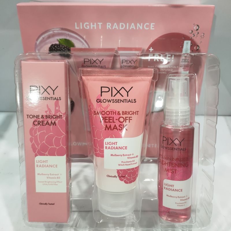 PIXY PAKET GLOWWSENTIALS LIGHT RADIANCE (PINK)