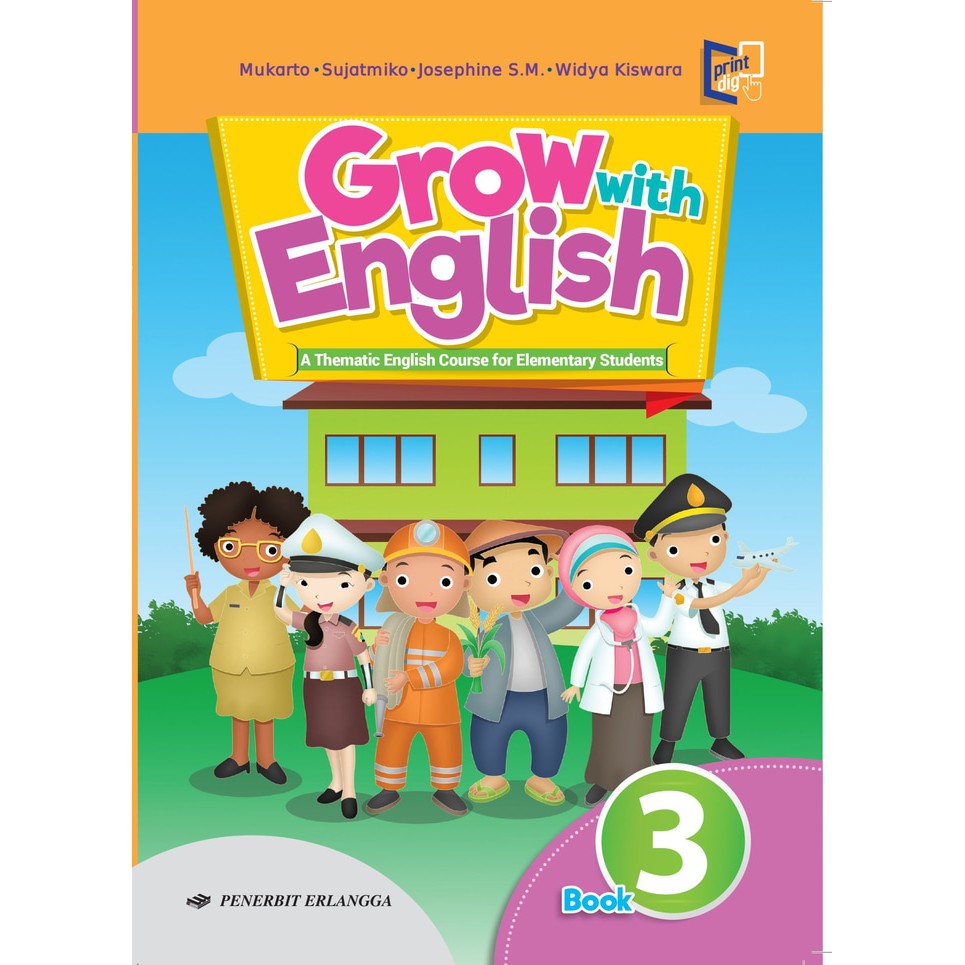 BUKU ERLANGGA (ORIGINAL) GROW WITH ENGLISH KELAS 3 SD ...