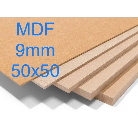 Papan MDF 9mm (50x50)cm, triplek MDF, papan kayu MDF, plywood MDF