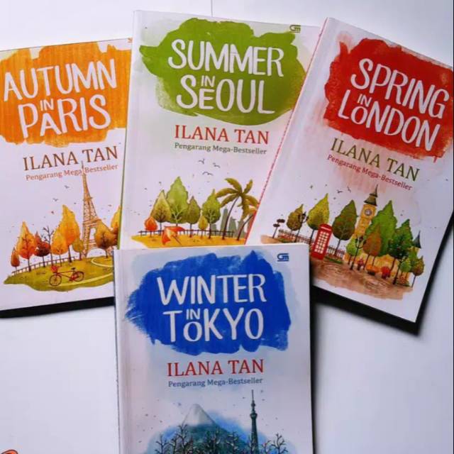 Jual Paket 4 novel ilana tan - autumn in paris -spring in london