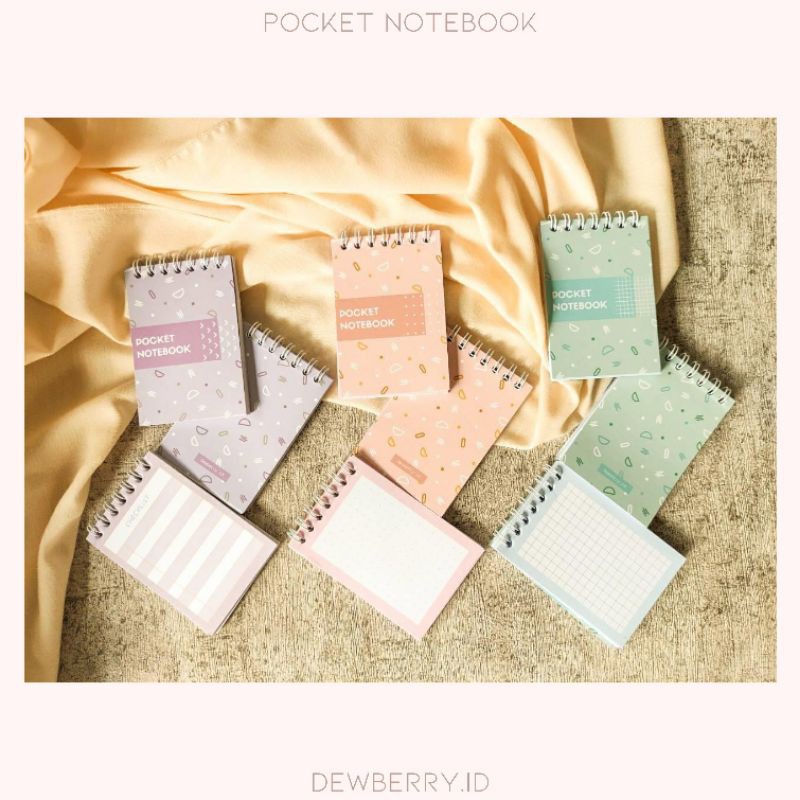 

POCKET NOTEBOOK (CHECKLIST / DOT/ GRID MEMO) - A7 Size (Memo Kecil, hadiah ulang tahun, buku tulis)