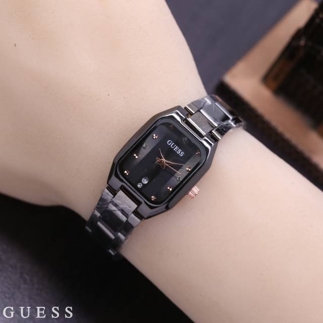 Jam Tangan Wanita Guess Rantai Tanggal Aktif