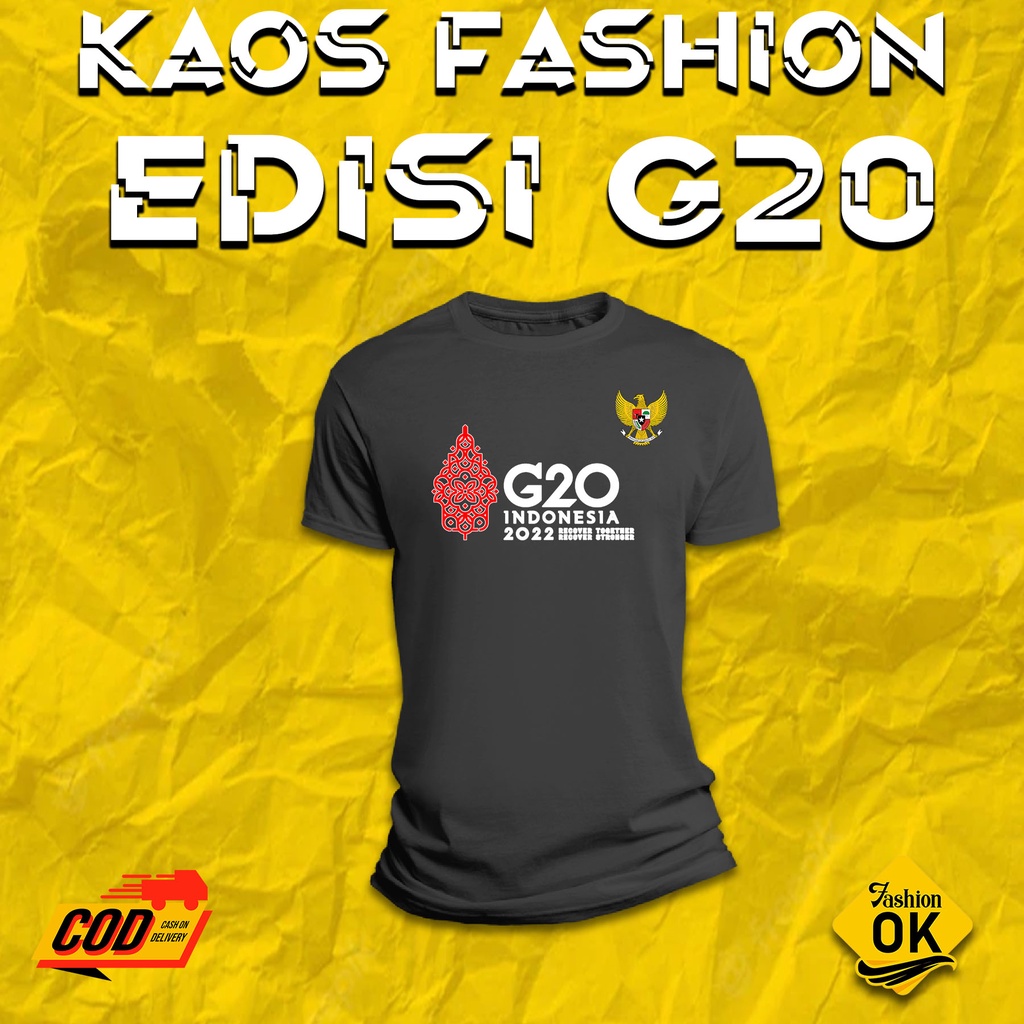 BAJU G20 - KAOS KTT G20 INDONESIA - TSHIRT KTT G20 2022 INDONESIA