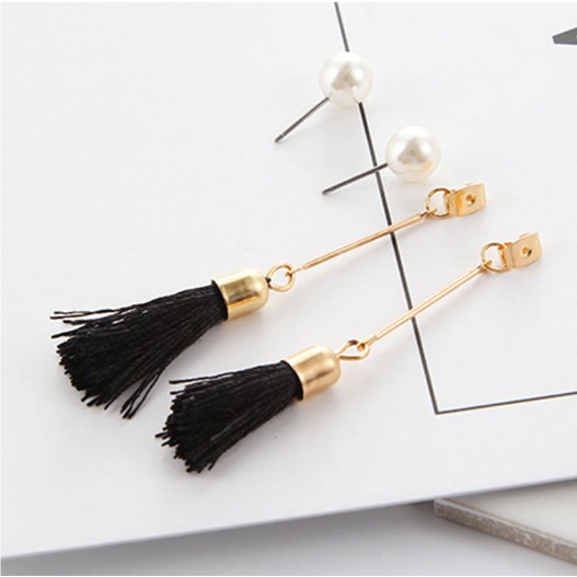 1 Pasang Anting Fashion Korea Model Stud Ribbon - E13