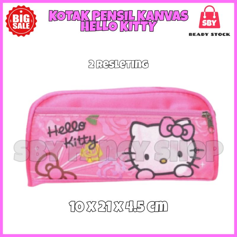 

KOTAK PENSIL KANVAS HELLO KITTY / TEMPAT TEPAK PESIL SERBAGUNA