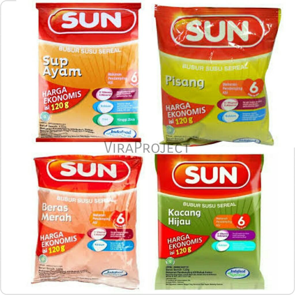 SUN Bubur Kemasan Ekonomis 120 Gr