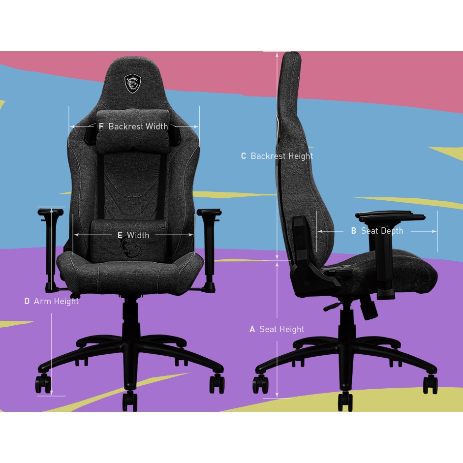 MSI MAG CH130 I Repeltek Fabric - Gaming Chair