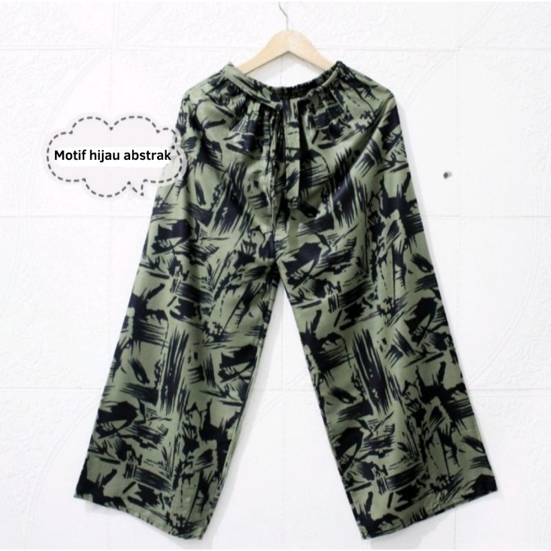 CELANA KULOT RAYON JUMBO BERMOTIF COCOK DIJADIIN CELAMIS ATAU CELANA DALEMAN GAMIS DAN BISA UNTUK KE