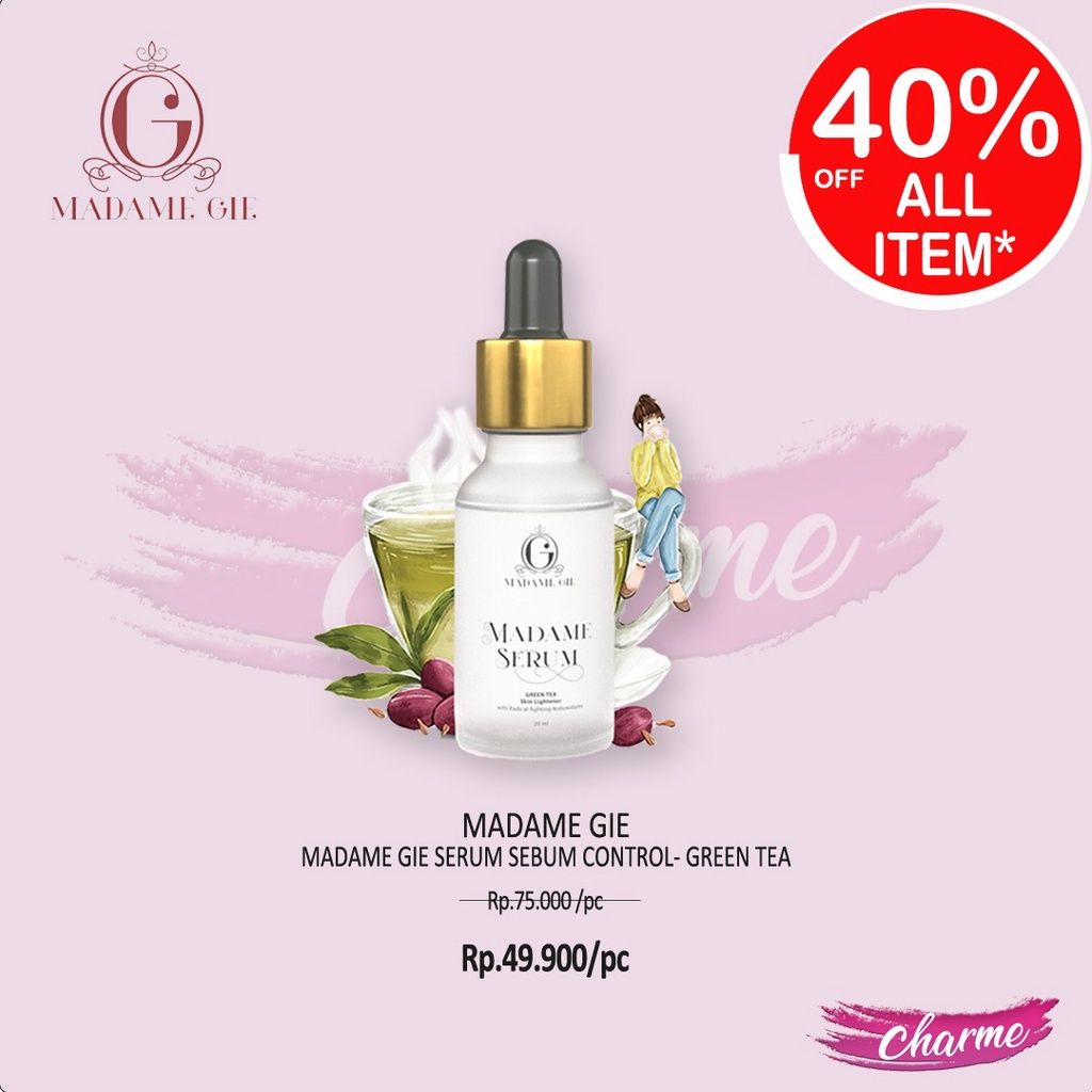 (READY &amp; ORI) Madame Gie Serum Sebum Control Green Tea BPOM