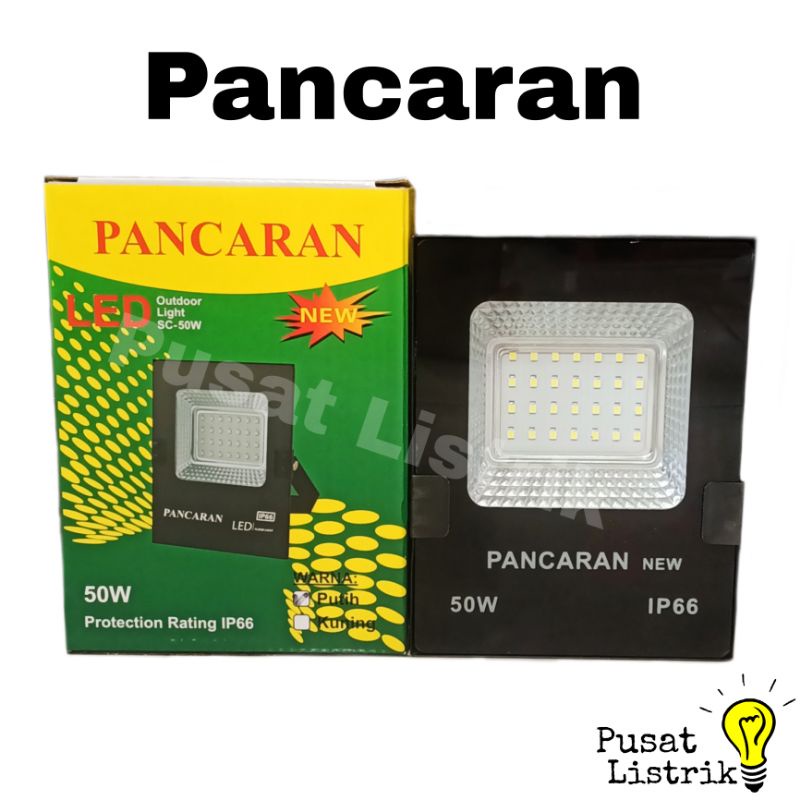 Lampu Sorot LED 50 Watt Pancaran + Bubble Wrap Lampu Tembak LED 30W 50W 100W Pancaran