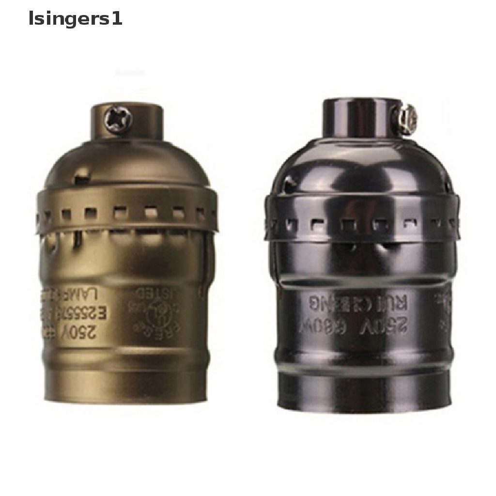 (lsingers1) Fitting Lampu Gantung E27 110V 220V Gaya Vintage Warna Perunggu