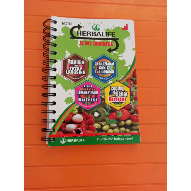 buku tulis, buku notes herbalife, buku catatan