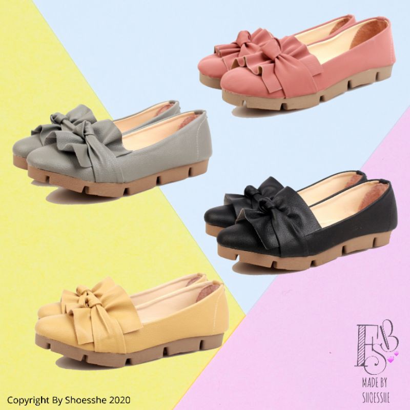 Fsb - LOLA Sepatu Flat Shoes Sol Tebal Wanita