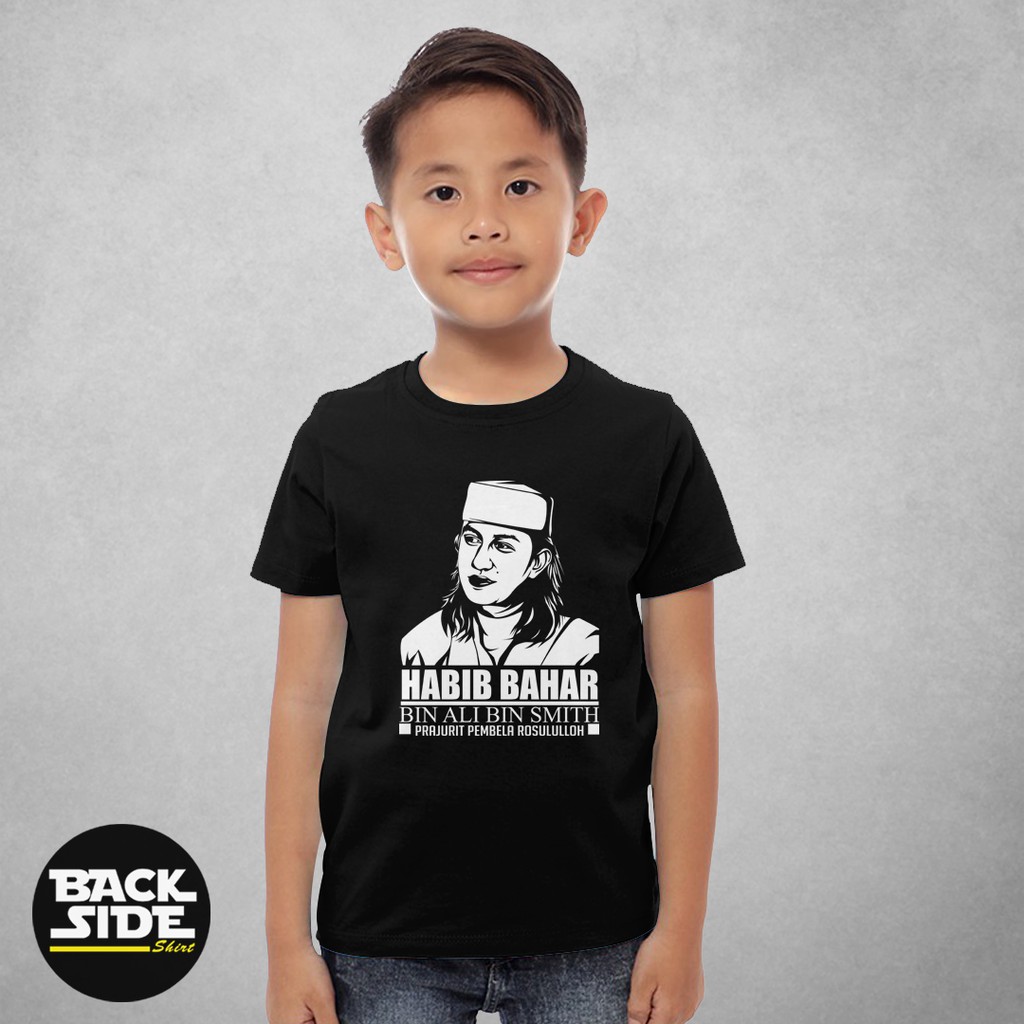 Kaos Custom Baju Anak Habib Bahar Baju Distro Unisex Pria Wanita Cotton Combed 30s Sablon Polyflex