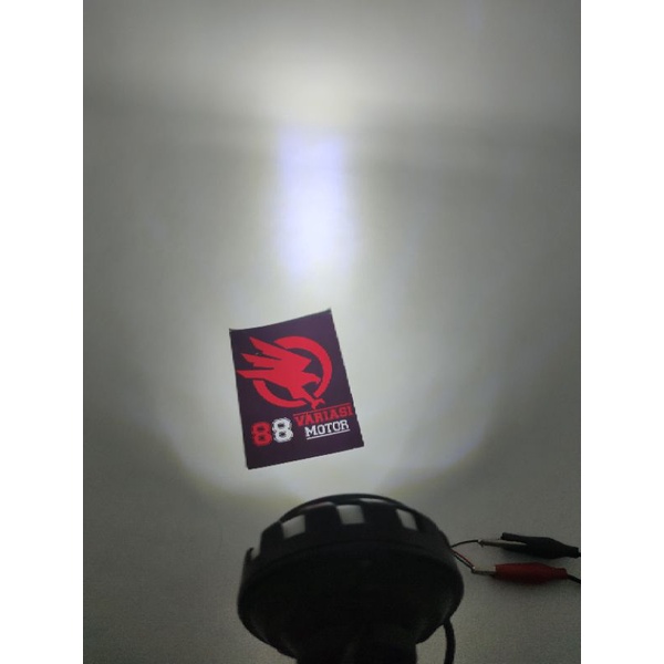 Lampu Tembak Spion 9 Mata Model Projie - Lampu Tembak Spion LED Variasi Universal Mode Kedip Dan Diam