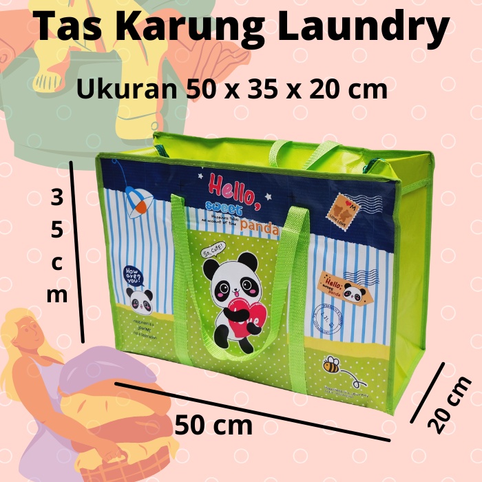 Tas KARUNG LAUNDRY BELANJA Besar Jumbo - Tas Londry Karung Terpal Jumbo - Tas Belanja Lipat Besar