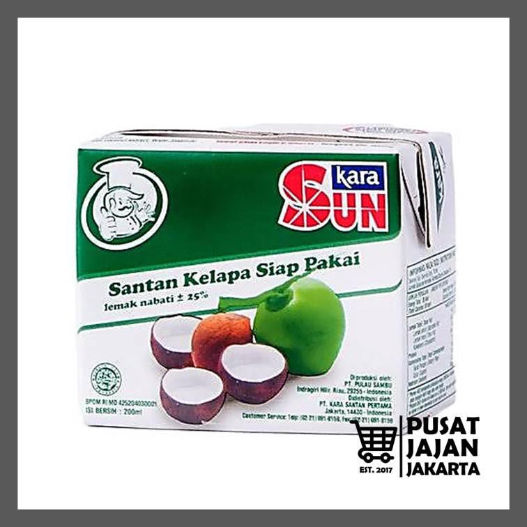 Kara Sun Kara Santan Kelapa Siap Pakai Kemasan Kotak 200 Ml 65 Ml Segitiga Shopee Indonesia