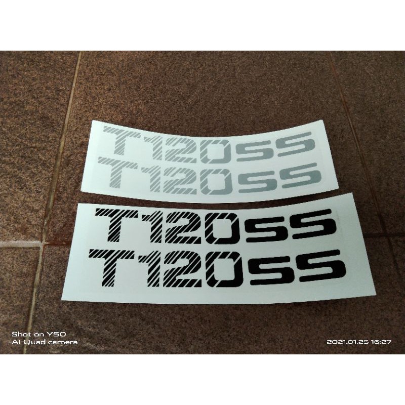 sticker tulisan T120SS STICKER Mitsubishi T120SS