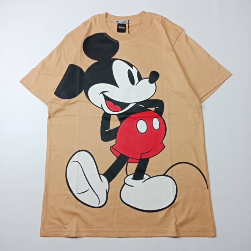 KAOS DISTRO PREMIUM MOTIF MICKEY MOUSE X DISNEY CARTOON - KAOS ZARA - KAOS WANITA - MICKEY MOUSE - K